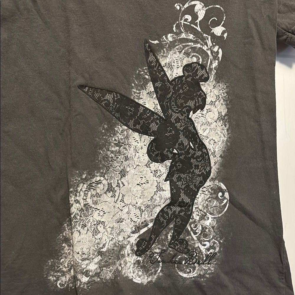 Disney Charcoal Tinkerbell Graphic Tee - Picture 3 of 3